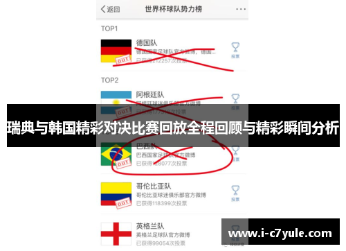瑞典与韩国精彩对决比赛回放全程回顾与精彩瞬间分析